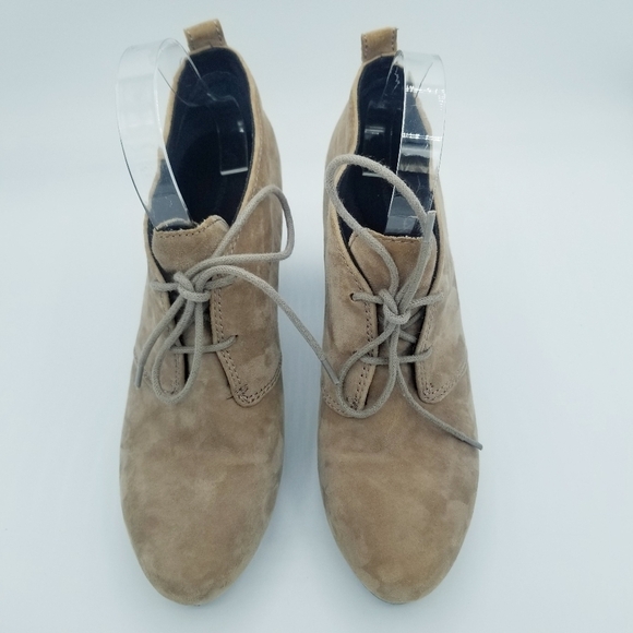 Giani Bernini Brown Tan Leather Suede Ankle Heeled Booties - size 9 - Picture 11 of 16